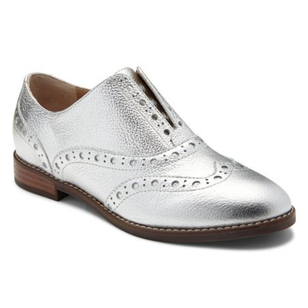 Vionic Silver Hadley Leather Oxford - Women